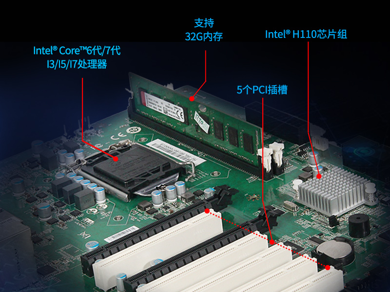 東田酷睿6代工業(yè)電腦|4U工控機|DT-610L-WH110MA