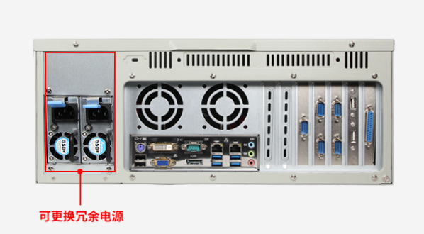 這款安徽工控機(jī)有三個(gè)音頻接口，line-in接口，line-out接口，Mic-in接口