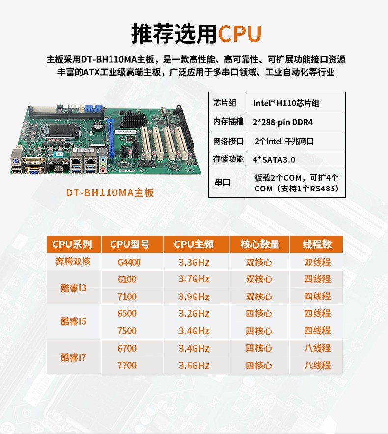 酷睿6代工控機(jī),6串10USB工控電腦,DT-610L-BH110MA.jpg