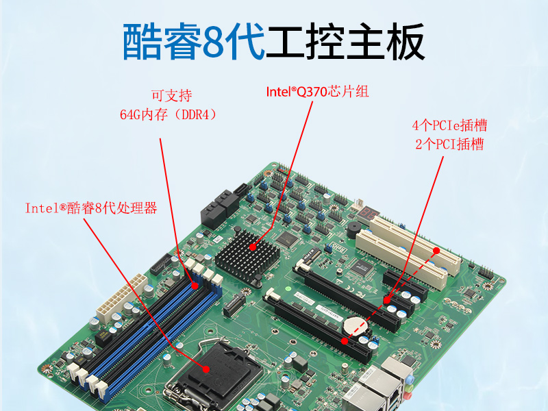 酷睿8代工控機|雙網(wǎng)口GPU工業(yè)電腦主機|DT-810E-JQ370MA