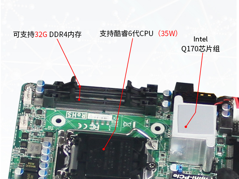 東田工控主機|嵌入式6串口6USB工業(yè)電腦|DTB-3042-Q170