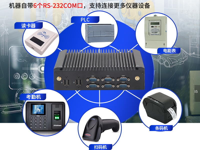 酷睿7代工業(yè)計(jì)算機(jī)|無(wú)風(fēng)扇嵌入式工控機(jī)|DTB-2042-7200U